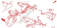 REAR FENDER dla Honda CBR 600 RR VERMELHO 2012