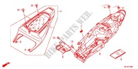 SEAT   REAR COWL dla Honda CBR 600 RR VERMELHO 2012