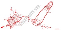 REAR FENDER dla Honda NC 700 ABS 35KW 2012