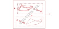 FOOT DEFLECTOR SET dla Honda NC 700 X ABS DCT 2012