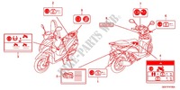 CAUTION LABEL (NSC50WHC/MPDC) dla Honda VISION 50 2012