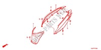 REAR COWL (NSC50WHC/MPDC) dla Honda VISION 50 2012