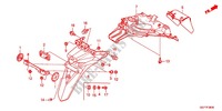 REAR FENDER (NSC50WHC/MPDC) dla Honda VISION 50 2012