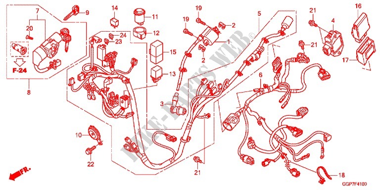 WIRE HARNESS (NSC50WHC/MPDC) dla Honda VISION 50 2012