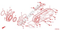 LEFT CRANKCASE COVER   ALTERNATOR (2) dla Honda SH 300 ABS BRONZE 2012