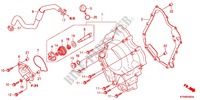 RIGHT CRANKCASE COVER   WATER PUMP dla Honda SH 300 R ABS BLANC TYPE 2F 2012