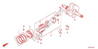 CRANKSHAFT dla Honda SH 300 R ABS BLANC TYPE F 2012