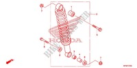REAR SHOCK ABSORBER (2) dla Honda FOURTRAX 420 RANCHER 4X4 Manual Shift CAMO 2012