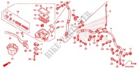 FRONT BRAKE MASTER CYLINDER dla Honda FOURTRAX 420 RANCHER 4X4 Manual Shift RED 2013