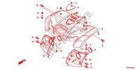 FRONT FENDER dla Honda FOURTRAX 420 RANCHER 4X4 Manual Shift RED 2013