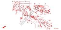 LEFT REAR ENGINE COVER dla Honda CB 1100 ABS 2012