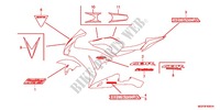 STICKERS (CBR1000RRD/E/RAD/E) dla Honda CBR 1000 RR FIREBLADE BLACK 2013