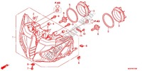 HEADLIGHT dla Honda CBR 1000 RR RED 2012
