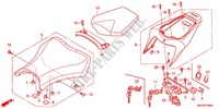 SEAT dla Honda CBR 1000 RR RED 2012