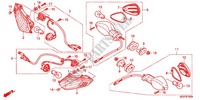 INDICATOR (2) dla Honda CBR 1000 RR FIREBLADE RED 2012