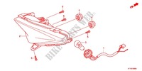 TAILLIGHT (2) dla Honda CBR 125 WHITE 2012