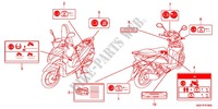 CAUTION LABEL (NSC50/MPD/WH) dla Honda VISION 50 2014
