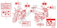 CAUTION LABEL (1) dla Honda DIO 110 2011