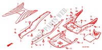 FLOOR PANEL   SIDE SKIRT dla Honda SCR 110 2012