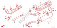 EXHAUST MUFFLER (2) dla Honda FOURTRAX 420 RANCHER 4X4 Manual Shift CAMO 2011