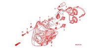 HEADLIGHT (1) dla Honda CB 600 F HORNET ABS 34HP 2010