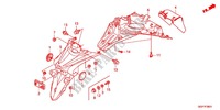 REAR FENDER (NSC502WH/T2) dla Honda VISION 50 R 2013