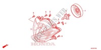 HEADLIGHT dla Honda SH 125 2014
