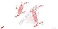 FRONT SHOCK ABSORBER dla Honda FOURTRAX 420 RANCHER 4X4 DCT PS RED 2015