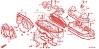 FRONT COVER   AIR CLEANER dla Honda CBR 600 R ABS VERMELHO 2012