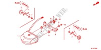TAILLIGHT (2) dla Honda CBR 600 R ABS VERMELHO 2012