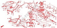 FUEL TANK dla Honda CBR 600 R ABS ROUGE 2012