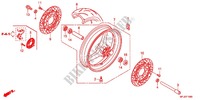 FRONT WHEEL dla Honda CBR 600 R ABS RED 2012