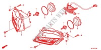 HEADLIGHT dla Honda CBR 600 R ABS RED 2012