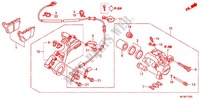 REAR BRAKE CALIPER dla Honda CBR 600 R ABS RED 2012