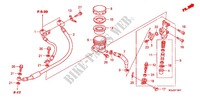 REAR BRAKE MASTERCYLINDER  dla Honda CBF 1000 F ABS 98HP 2011