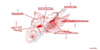 STICKERS dla Honda WAVE 110 front brake disk 2012