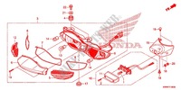 TAILLIGHTS dla Honda WAVE 110 front brake disk 2012