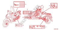 CAUTION LABEL (1) dla Honda WAVE 110 disque frein avant 2012