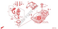 FUEL TANK dla Honda WAVE 110 disque frein avant 2012