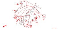 FRONT FENDER dla Honda CROSSRUNNER 800 GREY 2012