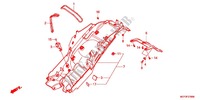 REAR FENDER dla Honda CROSSRUNNER 800 GREY 2012