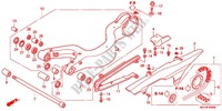 SWINGARM   CHAIN CASE dla Honda CROSSRUNNER 800 GREY 2012