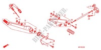 MAIN STAND   BRAKE PEDAL dla Honda VT 1300 FURY ABS 2011