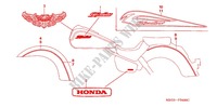 STICKERS dla Honda SHADOW VT 750 Kumamoto factory 2007