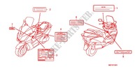 CAUTION LABEL (FJS400D9/FJS400A) (1) dla Honda SILVER WING 400 ABS 2012