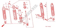 REAR SHOCK ABSORBER (2) dla Honda FUSION 250 SPECIAL EDITION Without speed warning light 1996