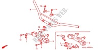 HANDLEBAR   TRIPLE CLAMP   STEERING STEM (XR250Y/XR2503Y/3) dla Honda XR 250 2000