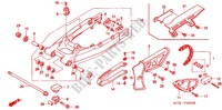 SWINGARM   CHAIN CASE dla Honda XR 250 2000