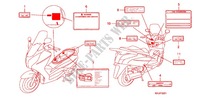 CAUTION LABEL (FES1257/A7) (FES1507/A7) dla Honda S WING 125 FES 2007