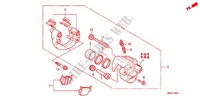 REAR BRAKE CALIPER (FES1257/A7) (FES1507/A7) dla Honda S WING 125 FES 2008